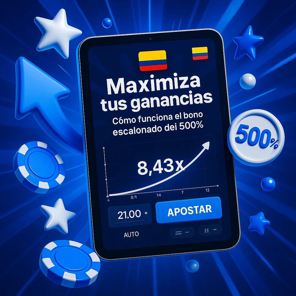 Maximiza tus ganancias: Cómo funciona el bono escalonado del 500% en 1win
